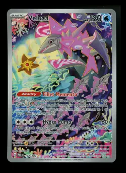 Veluza 192/182 Paradox Rift 2023 Holo Rare IR Pokemon Card TCG - Image 1
