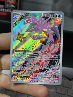 Veluza 192/182 Paradox Rift 2023 Holo Rare IR Pokemon Card TCG - Image 3