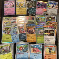 Pokemon Prismatic Evolutions Destined Rivals Bulk Lot 220 Cards + 29 Holos - Image 1