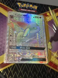 Espeon GX Sun & Moon Base Set 152/149 Pokemon Holo Secret Rare Rainbow - Image 1