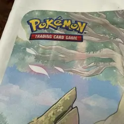 POKEMON GO Radiant EEVEE PLAYMAT 14x24" TCG Mat Rubber Backing Anti Slip - Image 2