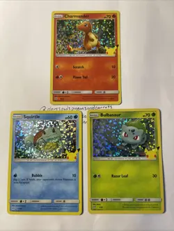 Pokemon TCG Squirtle, Charmander, & Bulbasaur McDonald’s 25th Set Promos NM LP - Image 1