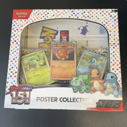 Pokemon TCG: Scarlet & Violet 151 Poster Collection Box New Factory Sealed TCG - Image 1