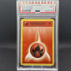 Pokemon PSA 9 FIRE ENERGY 98/102 - 1ST EDITION BASE SET - MINT - Image 1