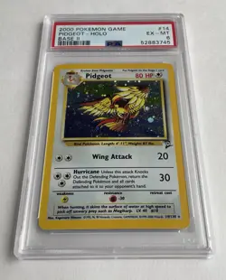2000 Pokemon Base 2 Pidgeot #14/130 Holo PSA 6 EX-MT - Image 3