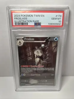 Pokemon PSA 10 GEM MT Froslass 174/167 TWM Illustration Rare Holo 2024 S#2828 - Image 3