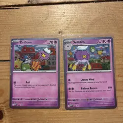 Pokemon - Drifloon 005 Drifblim 006 Mega Evolution Black Star Promo MEP x2 NM - Image 1