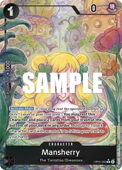 One Piece Awakening of the New Era OP05-08 Mansherry (Alt Art / Parallel) - MINT - Image 3