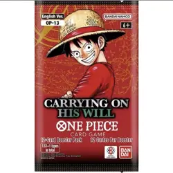 One Piece TCG English OP-13 Carrying On His Will Sleeved Booster Pack Sealed New - Image 1