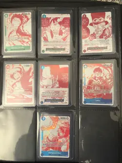 One Piece OP13 3rd Anniversary Treasure Pack Campaign Foil Promo Set of 7 - Image 1