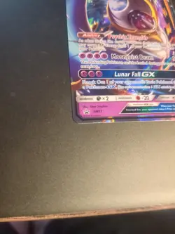 Lunala GX SM17 Promo Black Star Holo Rare Pokemon Card LP - Image 2
