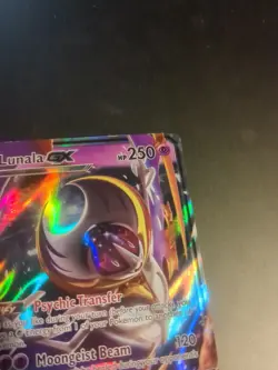 Lunala GX SM17 Promo Black Star Holo Rare Pokemon Card LP - Image 4