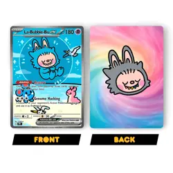 La-Bubble-Bu "Secret" Fan Art Pokemon Card Custom Full Art Holo Limited Edition - Image 3