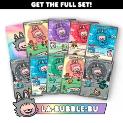 La-Bubble-Bu "Secret" Fan Art Pokemon Card Custom Full Art Holo Limited Edition - Image 4