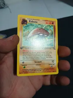 Kabuto 1st Edition Fossil Set Pokemon WOTC TCG Common Card #50/62 LP - Image 3