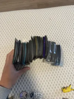 Pokemon TCG Accessories Lot; Card Sleeves, Pins, Stickers, Dice, Coins, Binders - Image 5