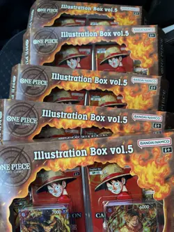 Bandai Trading Card One Piece Illustration Box Vol 5 New Sealed IN HAND Lot Of 5 - Image 1