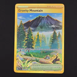 Pokemon TCG Card Gravity Mountain 250/191 Surging Sparks Gold Hyper Rare - NM - Image 1