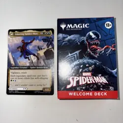 NYCC COMIC CON Magic The Gathering Spider-Man Welcome Deck & PROMO CARD - Image 1