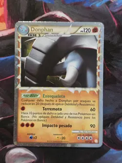 Donphan 107/123 Heartgold & Soulsilver, Prime Holo Spanish Pokemon Card - Image 1