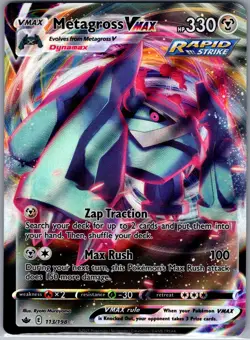 Metagross VMAX 113/198 SWSH06: Chilling Reign - Pokemon Card - NM - Image 1