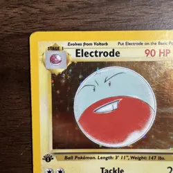 Electrode - Jungle 1st Edition Holo Rare Pokemon Card 1999 - Image 3