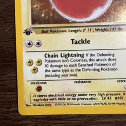 Electrode - Jungle 1st Edition Holo Rare Pokemon Card 1999 - Image 5
