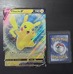 Pokemon TCG Pikachu V (OVERSIZED) SWSH198 Jumbo Cards Holo - Image 1