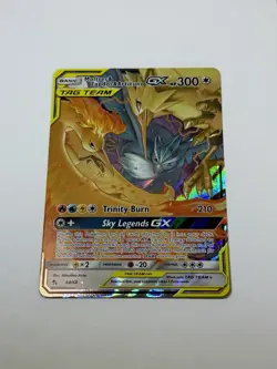 Moltres & Zapdos & Articuno GX 44/68 Hidden Fates Ultra Rare Pokemon Card TCG NM - Image 1