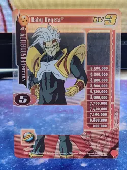 DBZ CCG DRAGON BALL Z GT BABY VEGETA LV3 #283 HI-TECH SCORE CARD BABY SAGA 2004 - Image 1