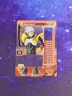 DBZ CCG DRAGON BALL Z GT BABY VEGETA LV3 #283 HI-TECH SCORE CARD BABY SAGA 2004 - Image 2