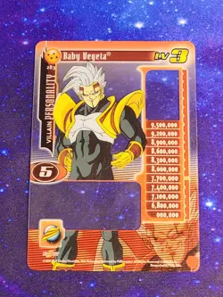DBZ CCG DRAGON BALL Z GT BABY VEGETA LV3 #283 HI-TECH SCORE CARD BABY SAGA 2004 - Image 3