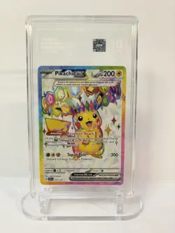 Pokemon TCG Surging Sparks Pikachu EX Full Art Card 219/191 Tag 10 Gem Mint - Image 1