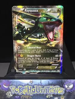 Pokemon Card Rayquaza Ex 85/124 Dragons Exalted Ultra Rare Holo Near Mint - Image 1