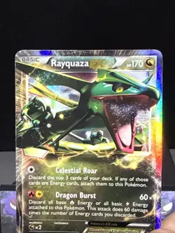 Pokemon Card Rayquaza Ex 85/124 Dragons Exalted Ultra Rare Holo Near Mint - Image 2