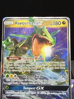 Pokemon Card Rayquaza GX 109/168 Celestial Storm Ultra Rare Half Art Played - Image 2