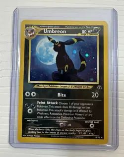 Umbreon Pokemon TCG Neo Discovery Holo Rare Card 13/75 S3 - Image 1