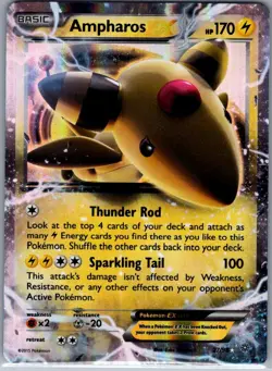 Ampharos EX 27/98 XY - Ancient Origins - Pokemon Card - NM - Image 1