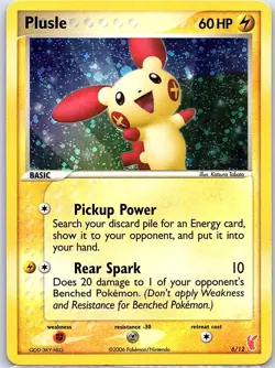 Plusle 6/12 Holo EX Trainer Kit 2: Plusle & Minun - Pokemon Card - LP - Image 1