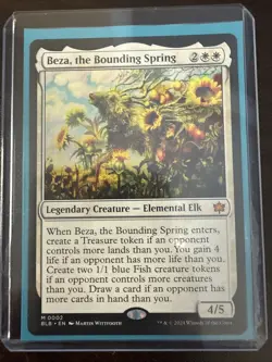Beza The Bounding Spring Bloomburrow Non-Foil Card Near Mint Condition 0002 MTG - Image 1