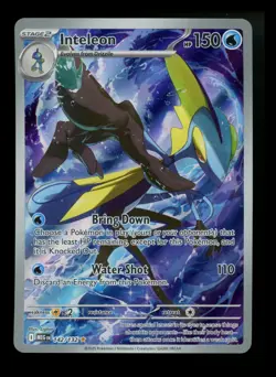 Inteleon 142/132 Mega Evolution 2025 IR Holo Pokemon Card TCG - Image 1