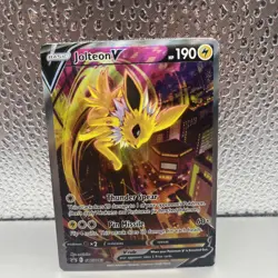 Jolteon V SWSH 183 Pokemon TCG Sword & Shield Star Promo Card Full Art Alt Rare - Image 1