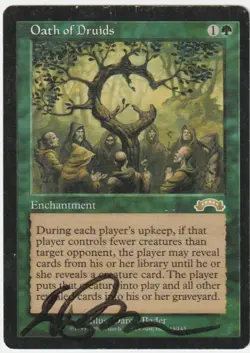 Exodus MTG Oath of Druids signed by Daren Bader - Image 1
