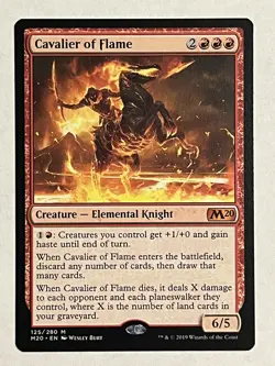 Cavalier of Flame NM Magic 2020 MTG - Image 1