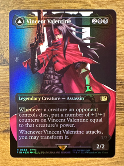 Magic MTG Final Fantasy Vincent Valentine #383 *FOIL* Borderless Rare FFVII FF7 - Image 1