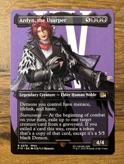 Magic MTG Final Fantasy Ardyn, the Usurper #379 *NON-FOIL* Borderless Rare - Image 1