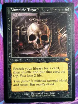 Vampiric Tutor (Retro Frame) Dominaria Remastered Regular - Image 1