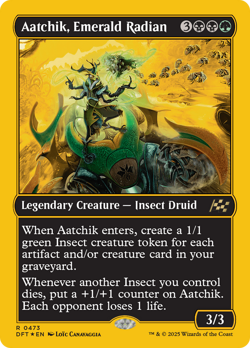 Aatchik, Emerald Radian (First-Place Foil) [Aetherdrift] Magic MTG - Image 1