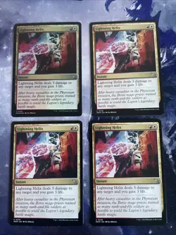 Mtg- Lightning Helix (0218) Murders Karlov Manor- NM - X4 Playset - Image 1