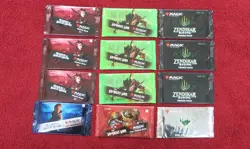 MTG The Brothers War Zendikar Rising Promo Booster 12 lot (9 reg & 3 foil) PACK - Image 1